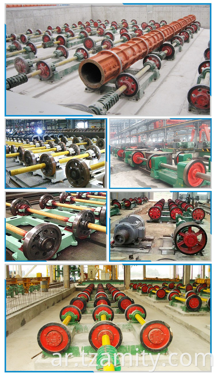 PHC Spun Pile Mentifugal Spinning Machine مهندسون خرسانيون متاحون لآلات الخدمة في الخارج مخصصة 110-125 مم 600 مم